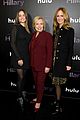 hillary clinton rocks red suit hulus hillary premiere nyc 13