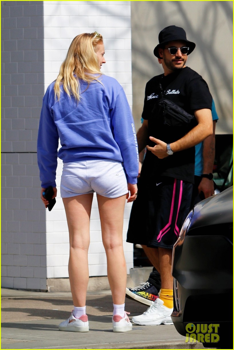 joe jonas gets handsy with sophie turner on lunch outing 374446910