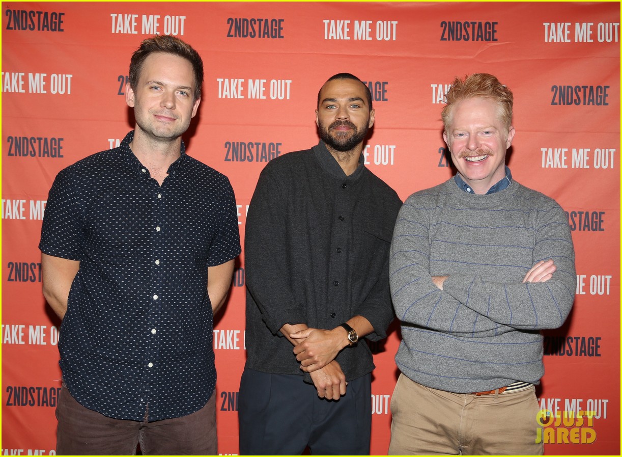 jesse williams patrick j adams jesse tyler ferguson team up for take me out preview 02