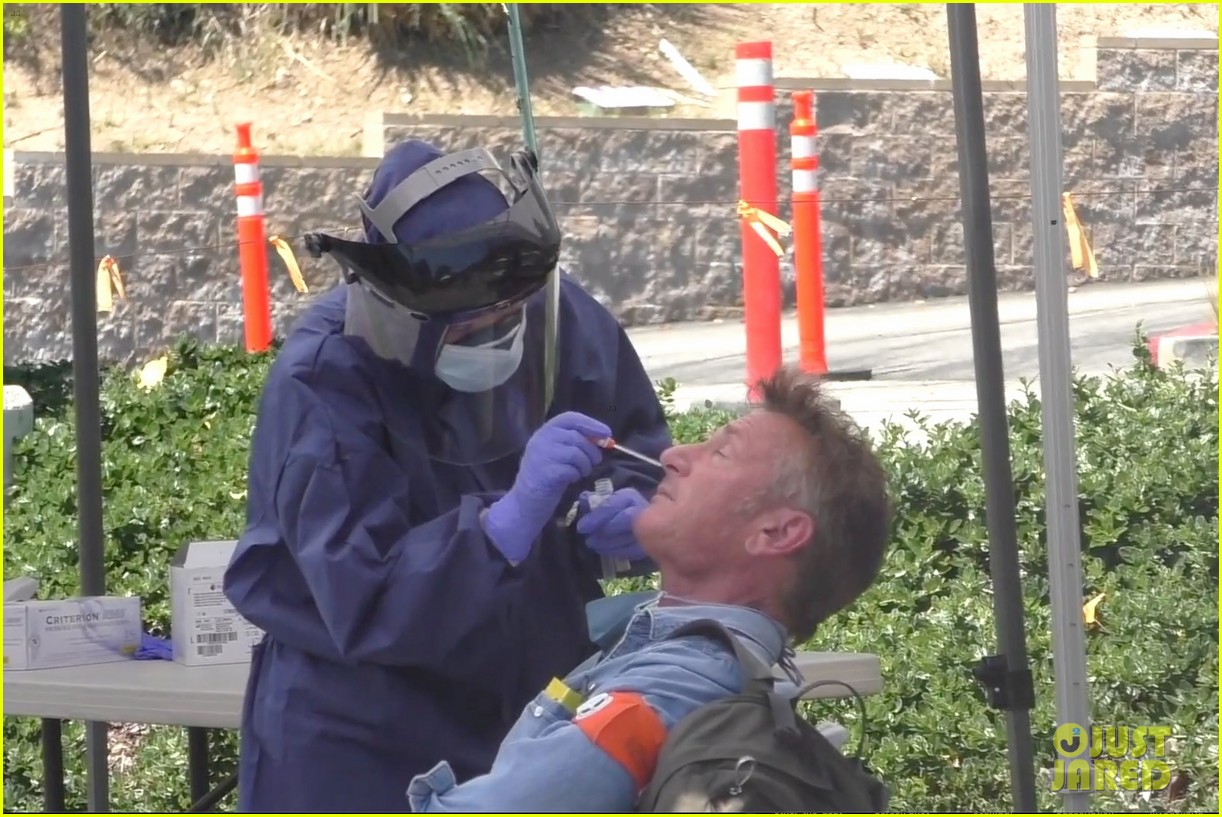 Sean Penn Pictured Getting a Coronavirus Test at His Organization's ...