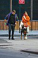 emily ratajkowski walks dog with her husband 01