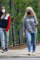 lily collins walk with mom and dog 05