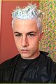 dylan minnette debuts colorful new hair 01