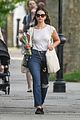 lily james picks up tulips out shopping london 05