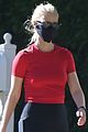 gwyneth paltrow brad falchuk wear masks for walk around the block 02