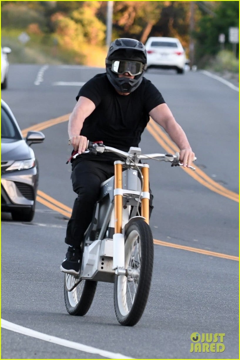 jason statham heads out for a ride on his new electric bike 01
