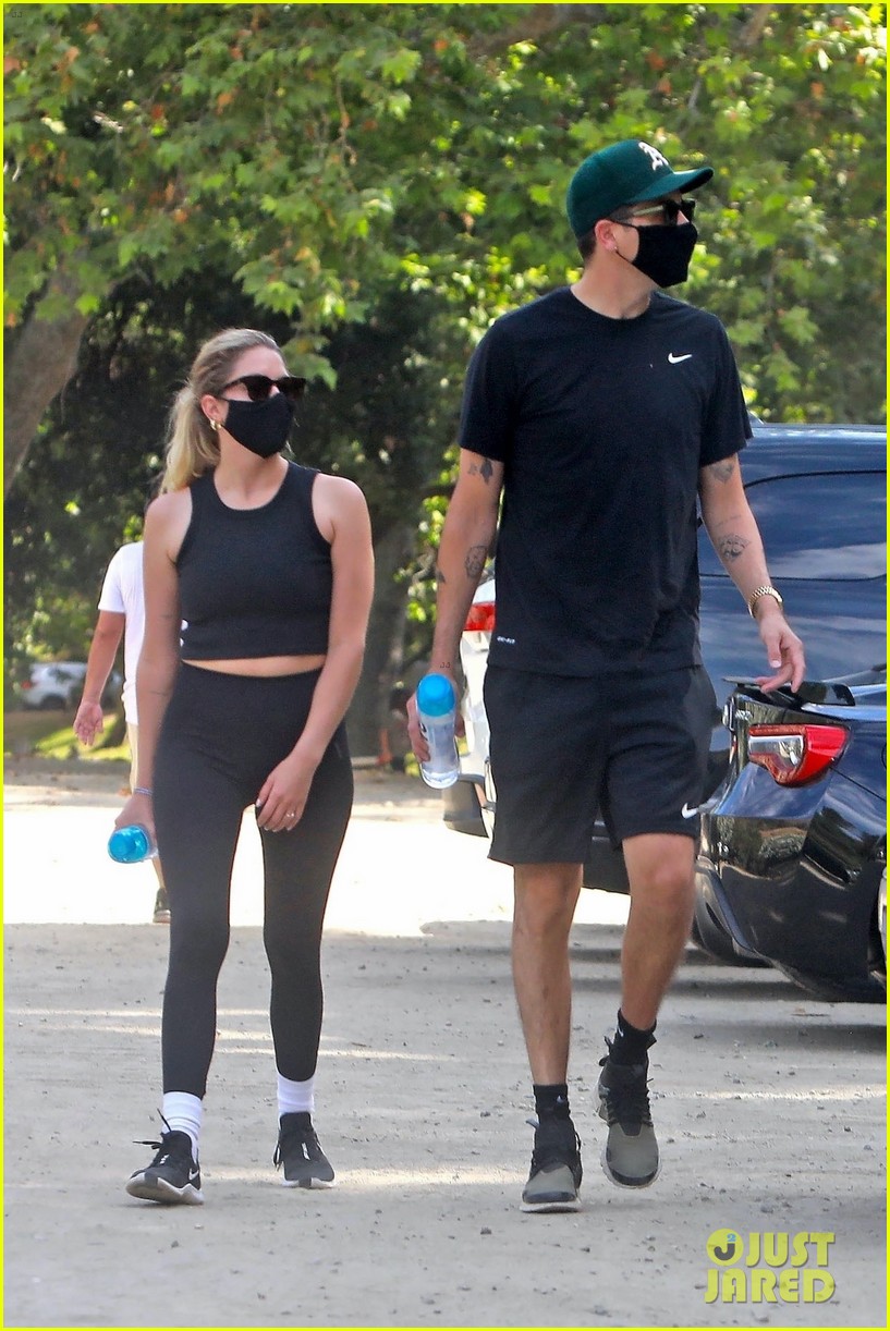 ashley benson g eazy hold hands hiking in the hills 16