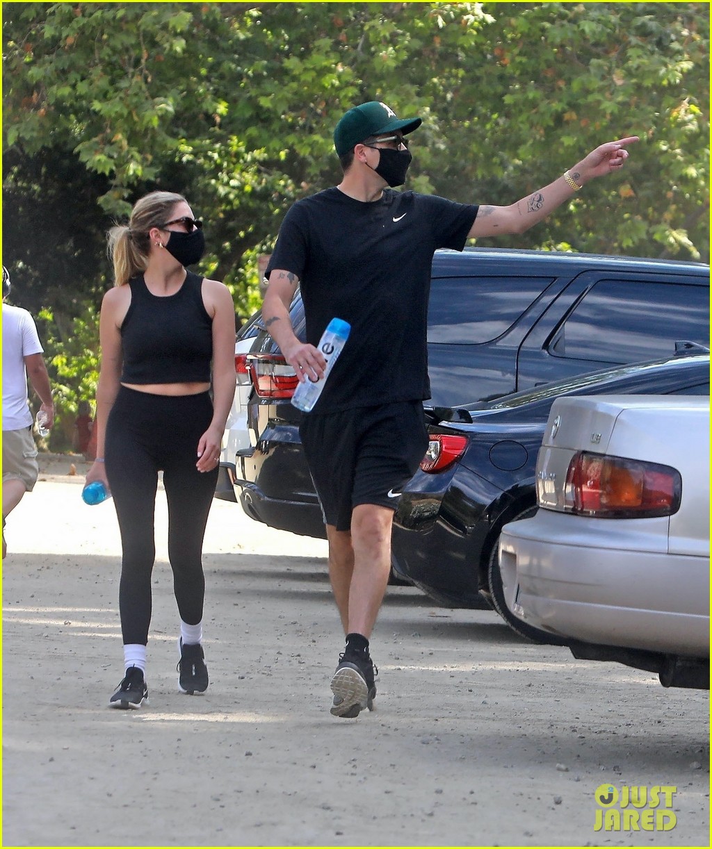 ashley benson g eazy hold hands hiking in the hills 17