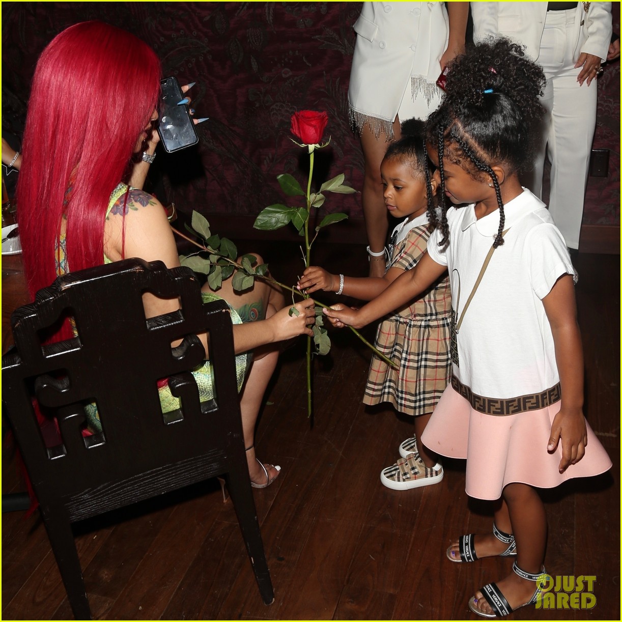 Cardi B & Offset's Daughter Kulture Photo Bombed Their Father's Day Pic