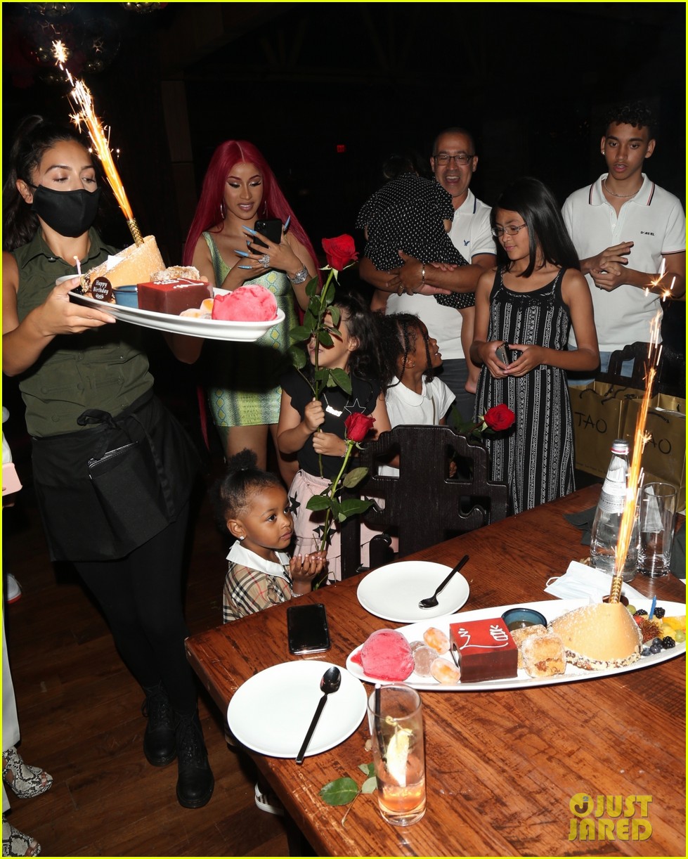 Cardi B & Offset's Daughter Kulture Photo Bombed Their Father's Day Pic
