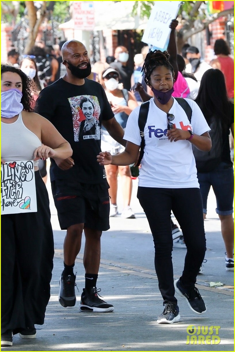 tiffany haddish is joined by common for black lives matter protest 014463283