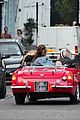 lily james piled into a two seat car with some celeb friends 57