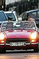 lily james piled into a two seat car with some celeb friends 61