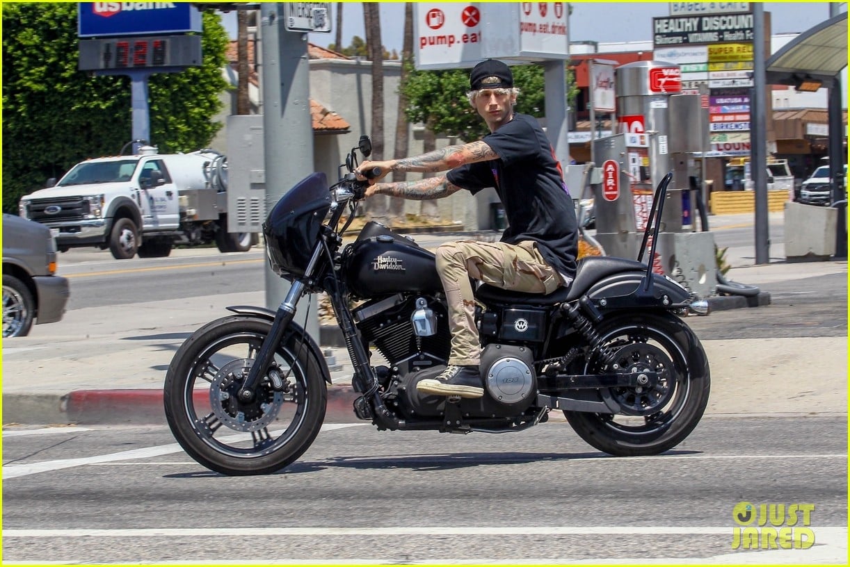 Machine Gun Kelly Goes for Motorcycle Ride After Saying He's 'In Love