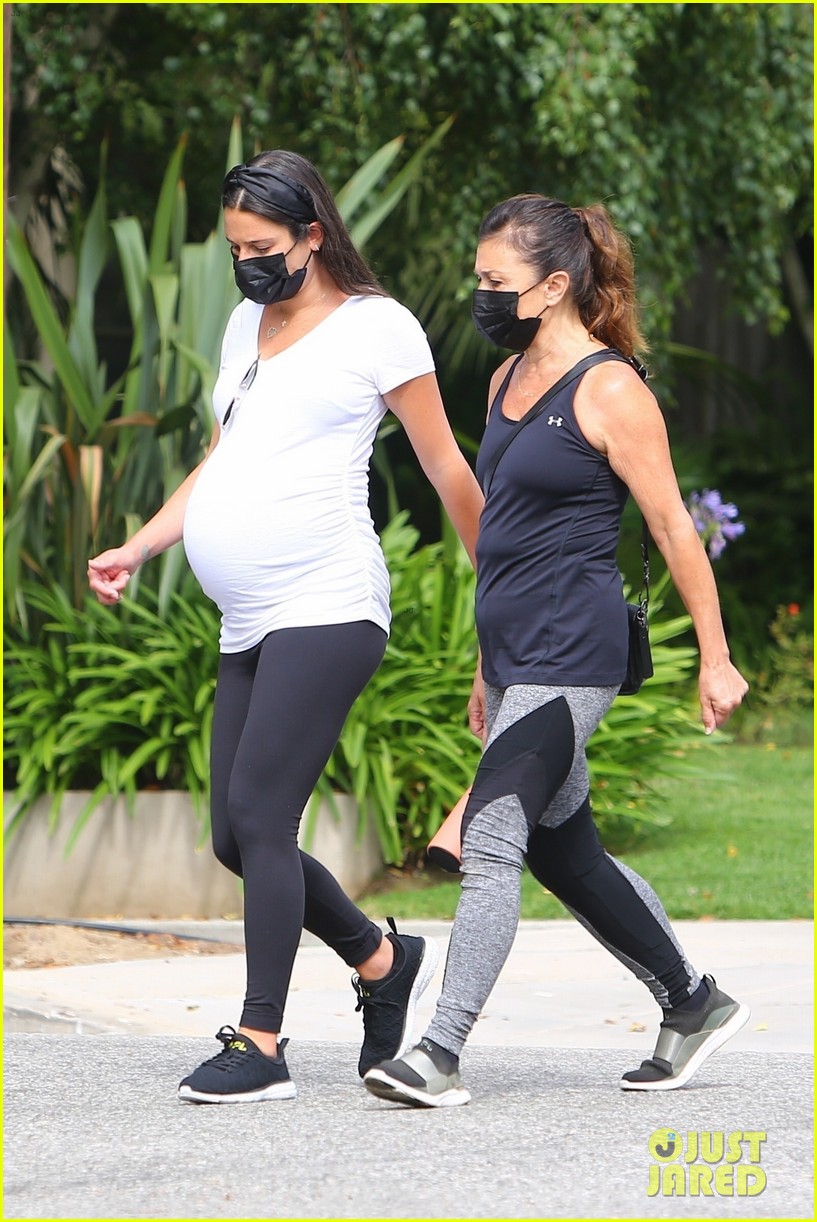 lea michele thursday walk with her mom 234472688