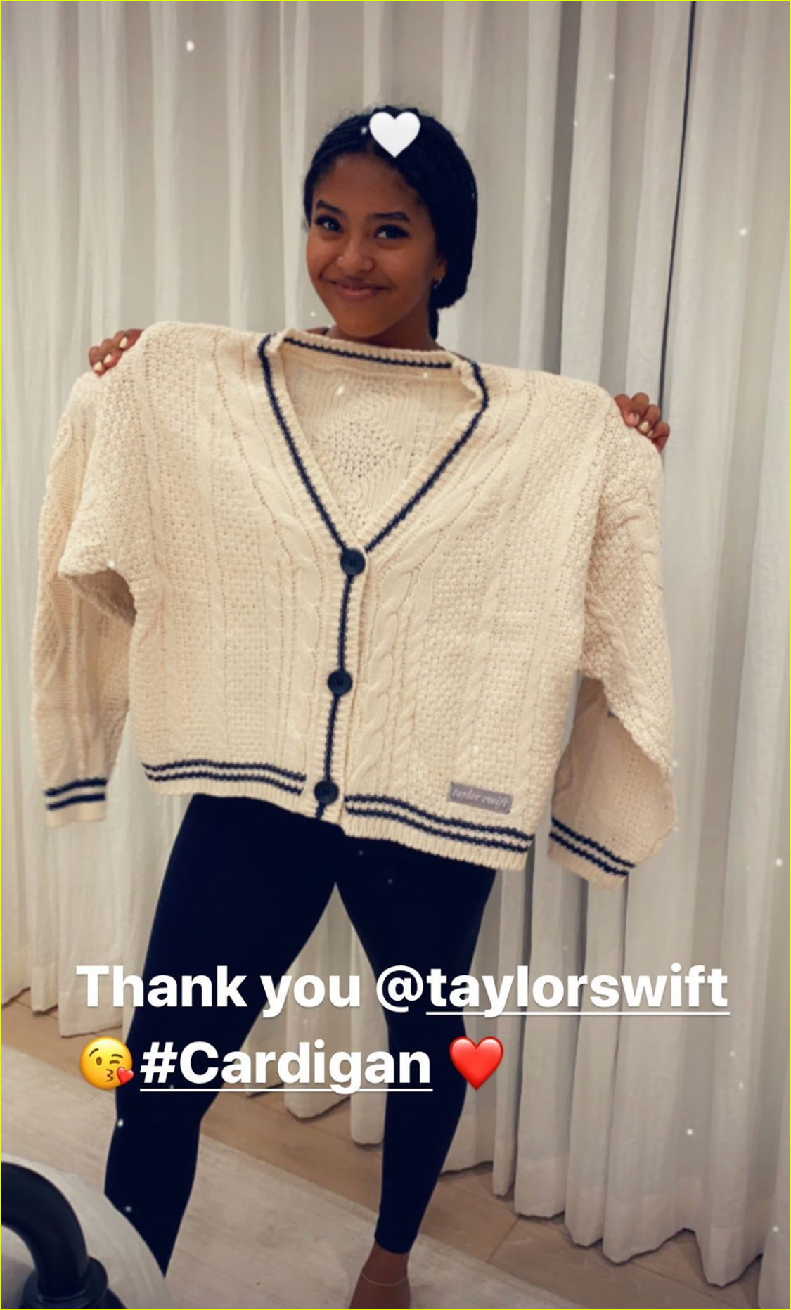 natalia bryant gets folklore merch from taylor swift 01