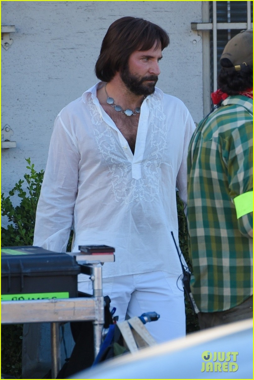 bradley cooper straight out of 70s set of new movie 12