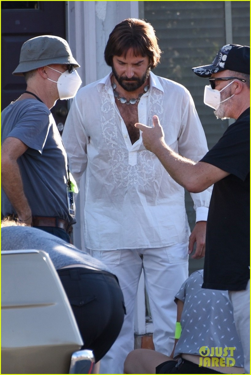 bradley cooper straight out of 70s set of new movie 22