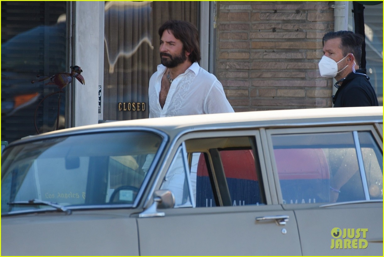 bradley cooper straight out of 70s set of new movie 24