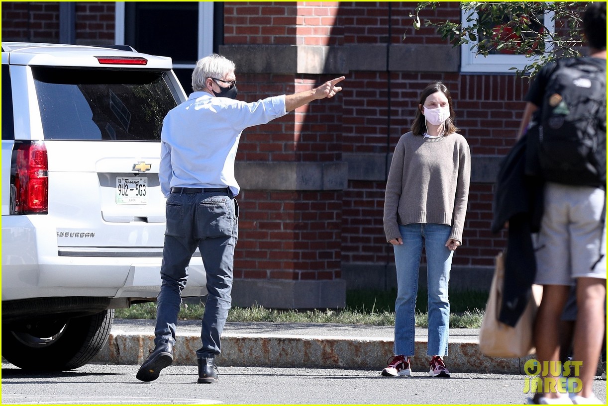 harrison ford flies son liam to college with calista flockhart 394476936