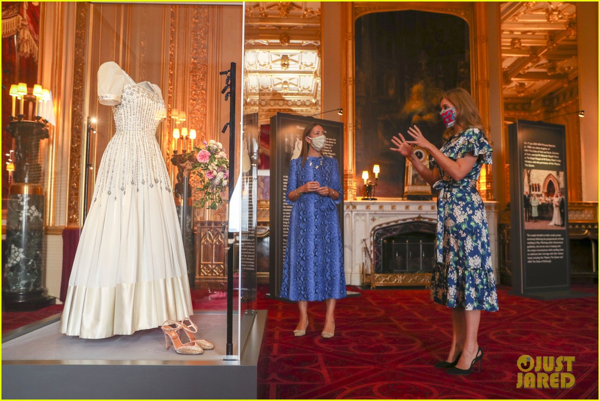 Princess Beatrice Visits Her Wedding Dress On Display at Windsor