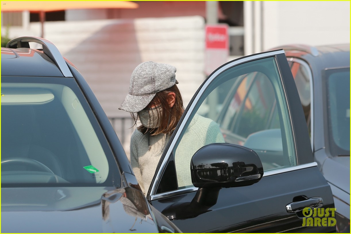 harrison ford calista flockhart mask up while going food shopping 324483288
