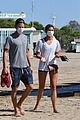 taylor hill walks the beach with shirtless daniel fryer in venice 01