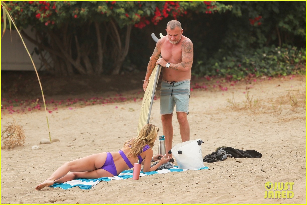 annalynne mccord dominic purcell at the beach 174482515
