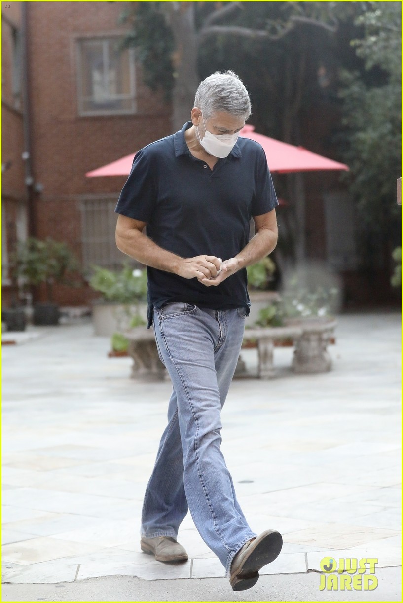 george clooney spotted on rare outing in beverly hills 244495388