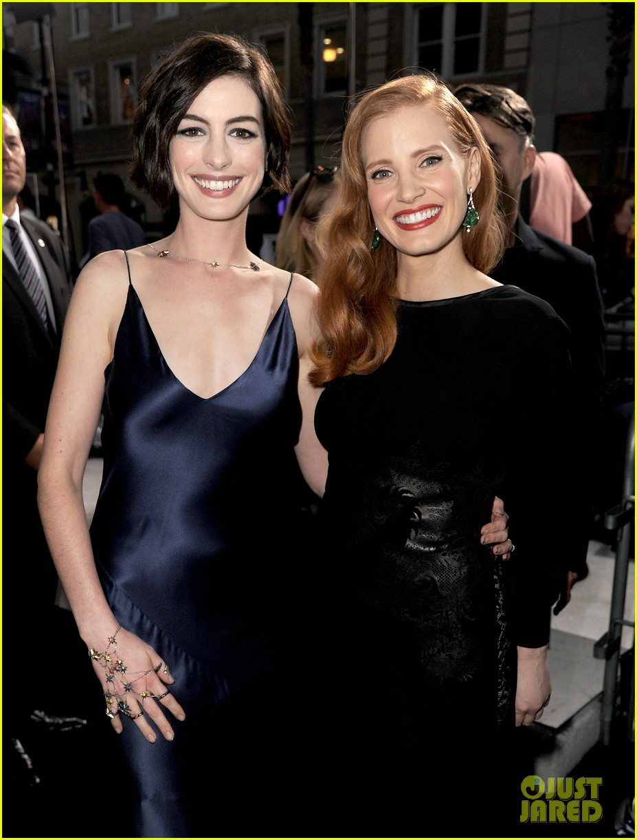 anne hathaway jessica chastain reunite for mothers instinct 024496350