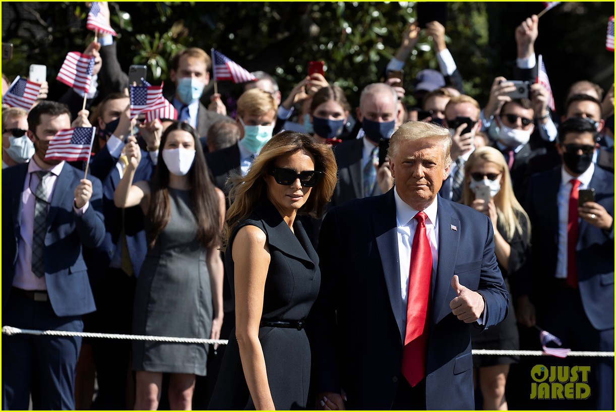 melania trump seen for first time since covid 19 diagnosis 054494810