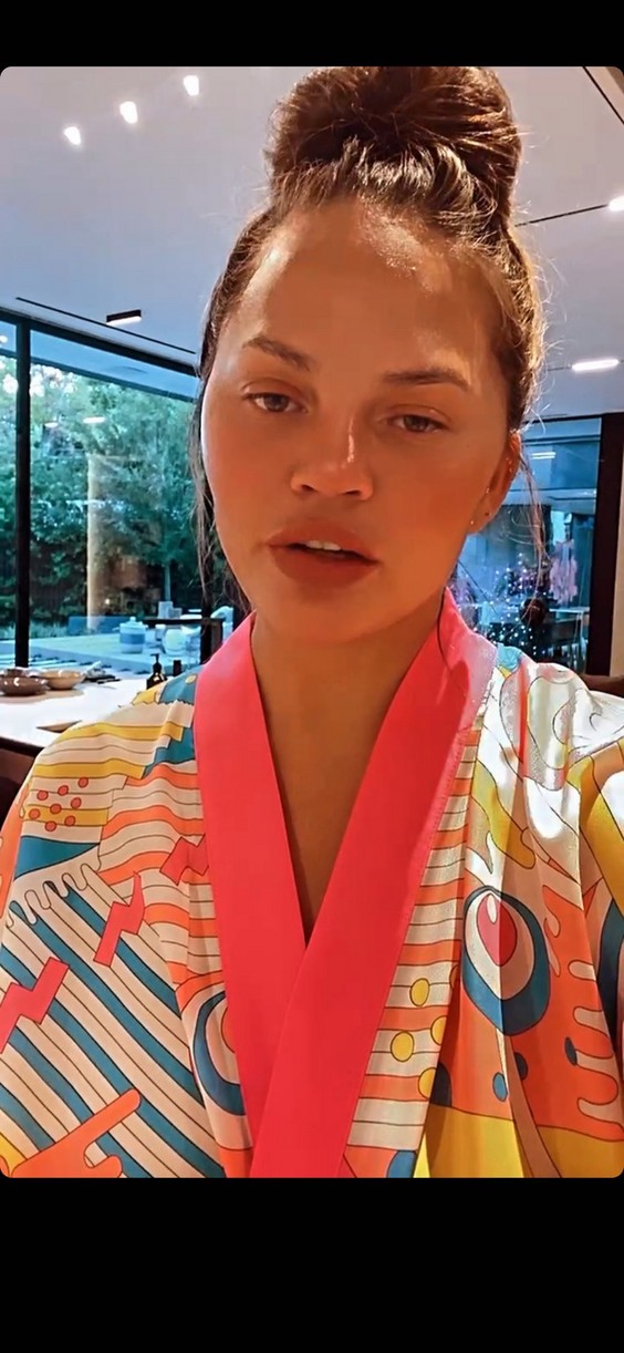 Chrissy Teigen Returns To Instagram Stories To Share A Cooking Video