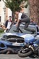 tom cruise hops on car films car crash scene mi hayley atwell 03