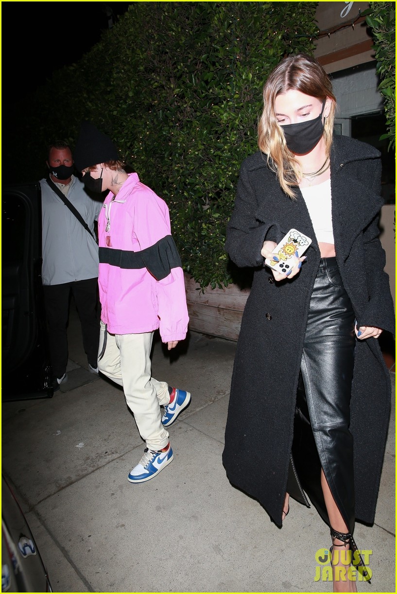 justin bieber hailey bieber out for dinner 124500603