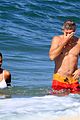 vincent cassel tina kunakey bare their hot bodies at the beach 07