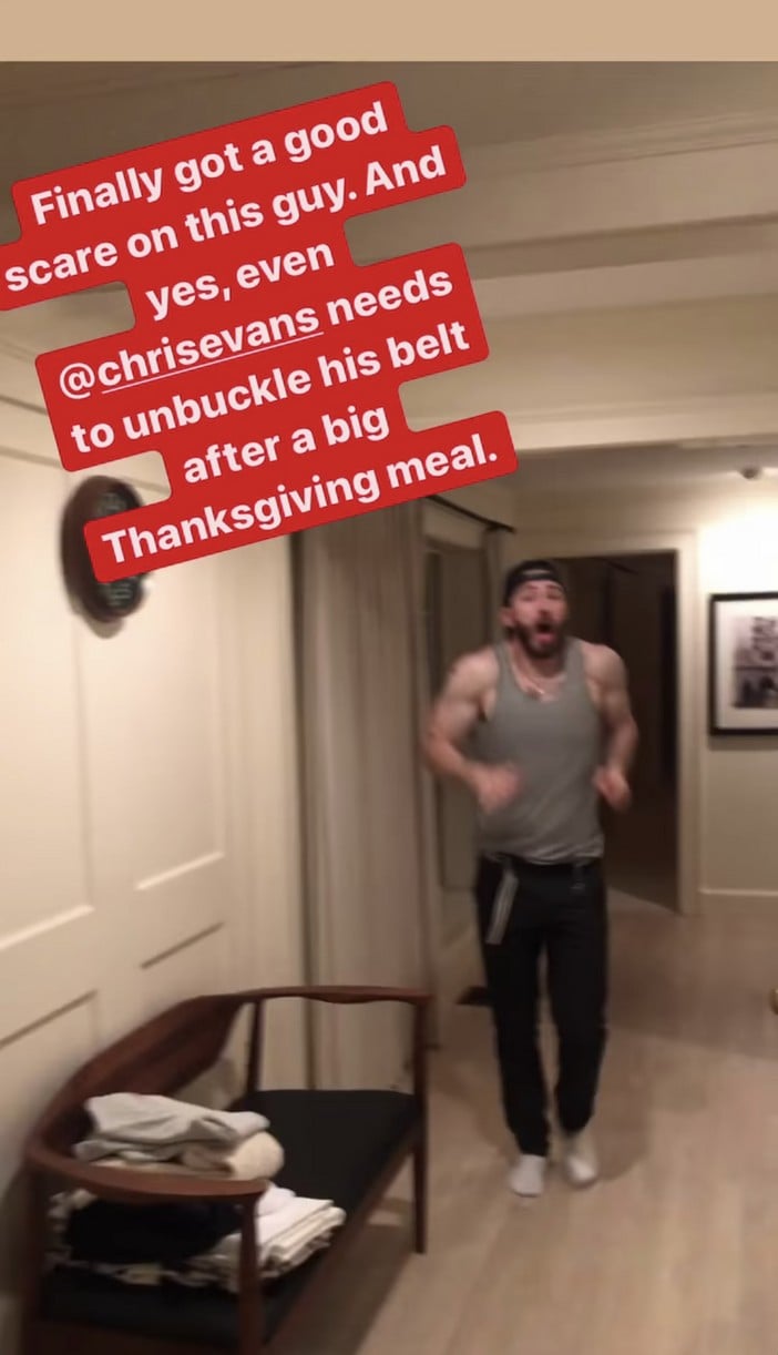 scott evans scares brother chris thanksgiving 02