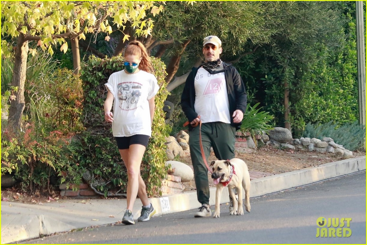 jon hamm anna osceola take his dog for a walk 314502451