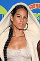 alicia keys wears bedazzled face covering for mtv emas perform 03