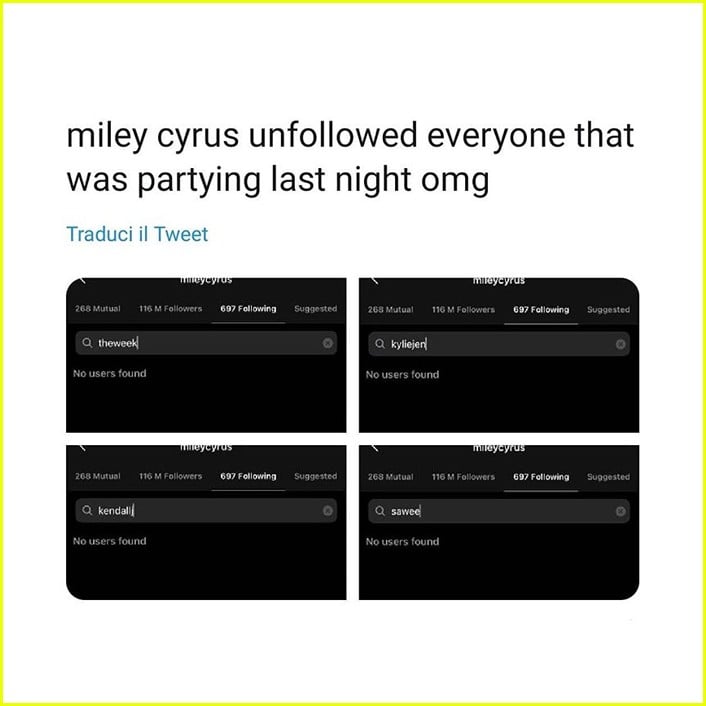 miley cyrus responds to unfollow reports 014497432