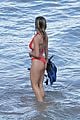 sydney sweeney rocks red bikini while snorkeling in hawaii 02