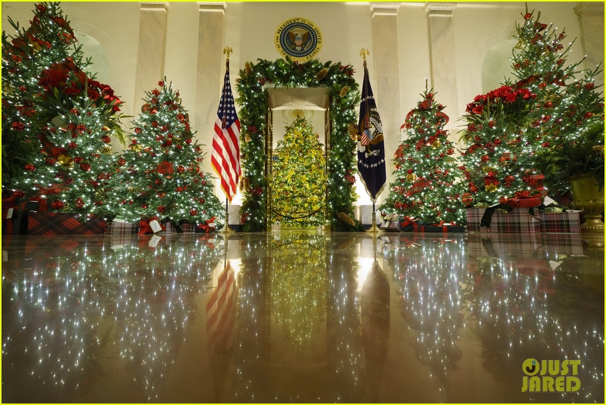 Melania Trump Unveils White House Christmas Decorations & Immediately