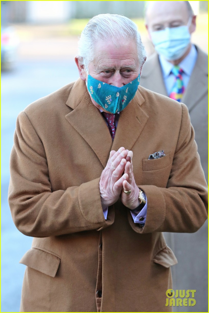 prince charles talks covid vaccine during hospital visit with camilla 244509594