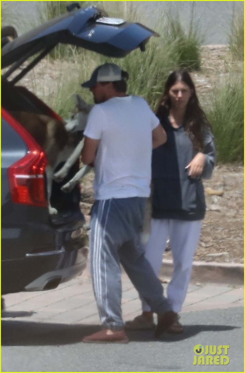 leo dicaprio camila morrone spend the afternoon dog park with their dogs 324511166
