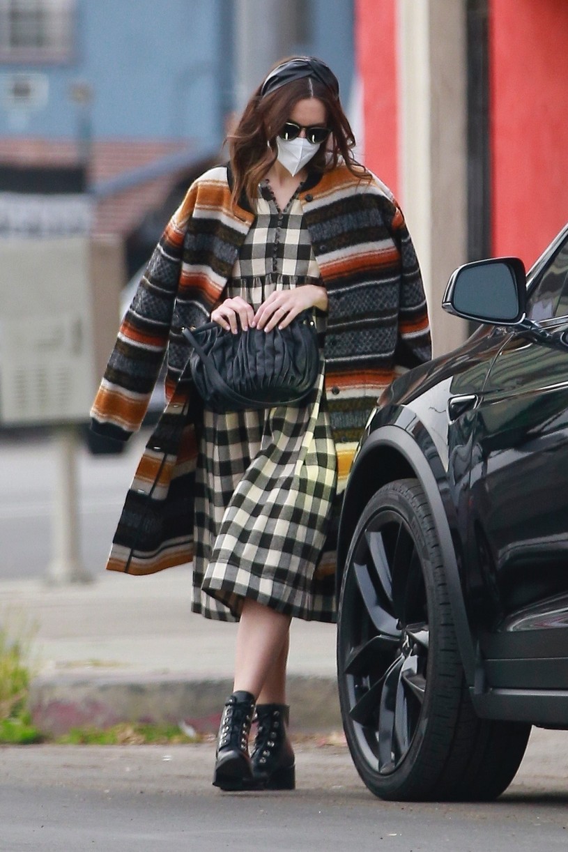 mandy moore plaid dress after nauseous ig story 164511285