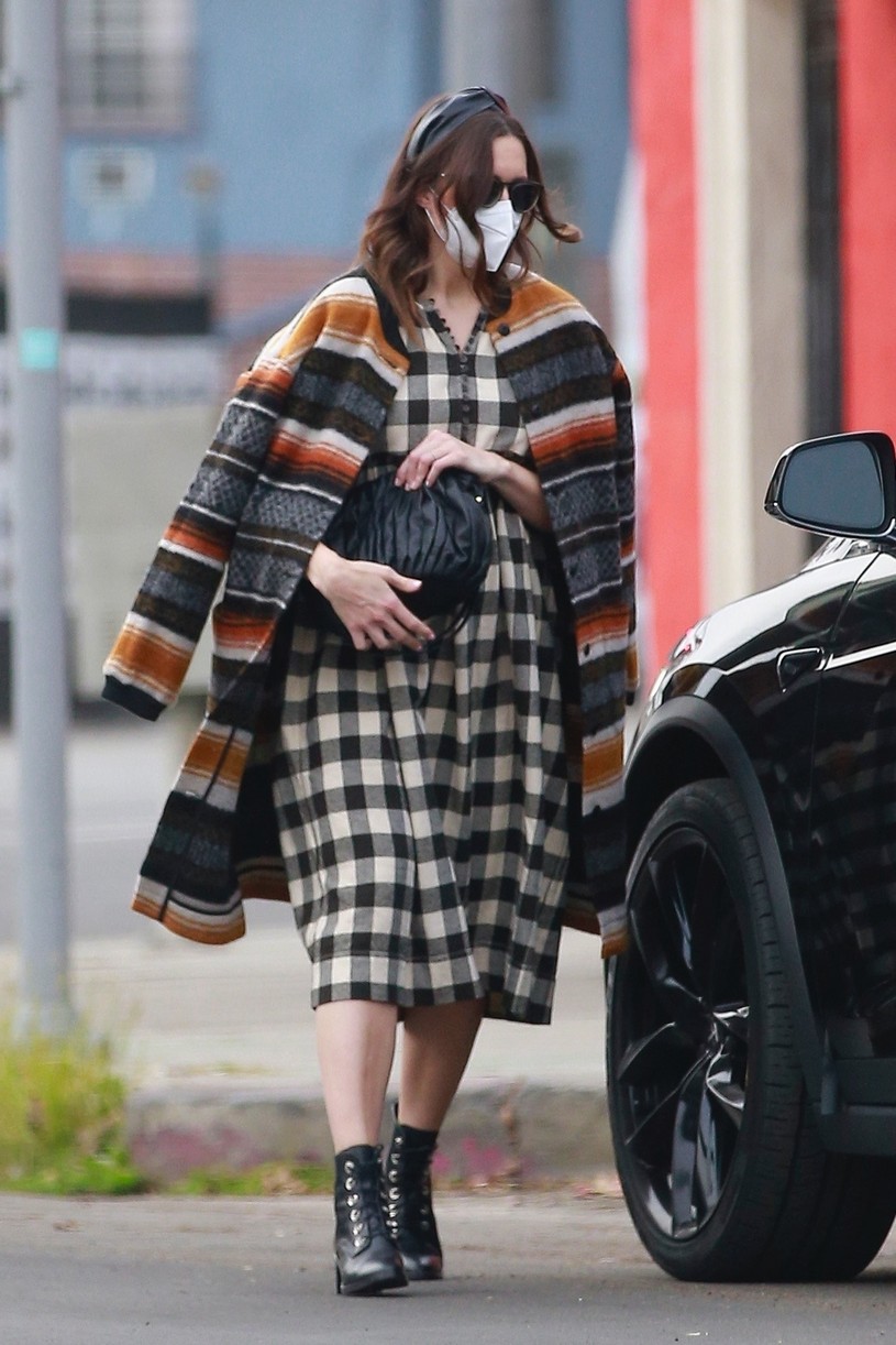 mandy moore plaid dress after nauseous ig story 174511286
