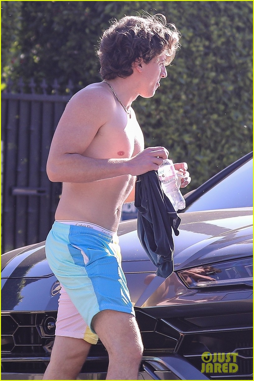 charlie puth shirtless after workout 104507076