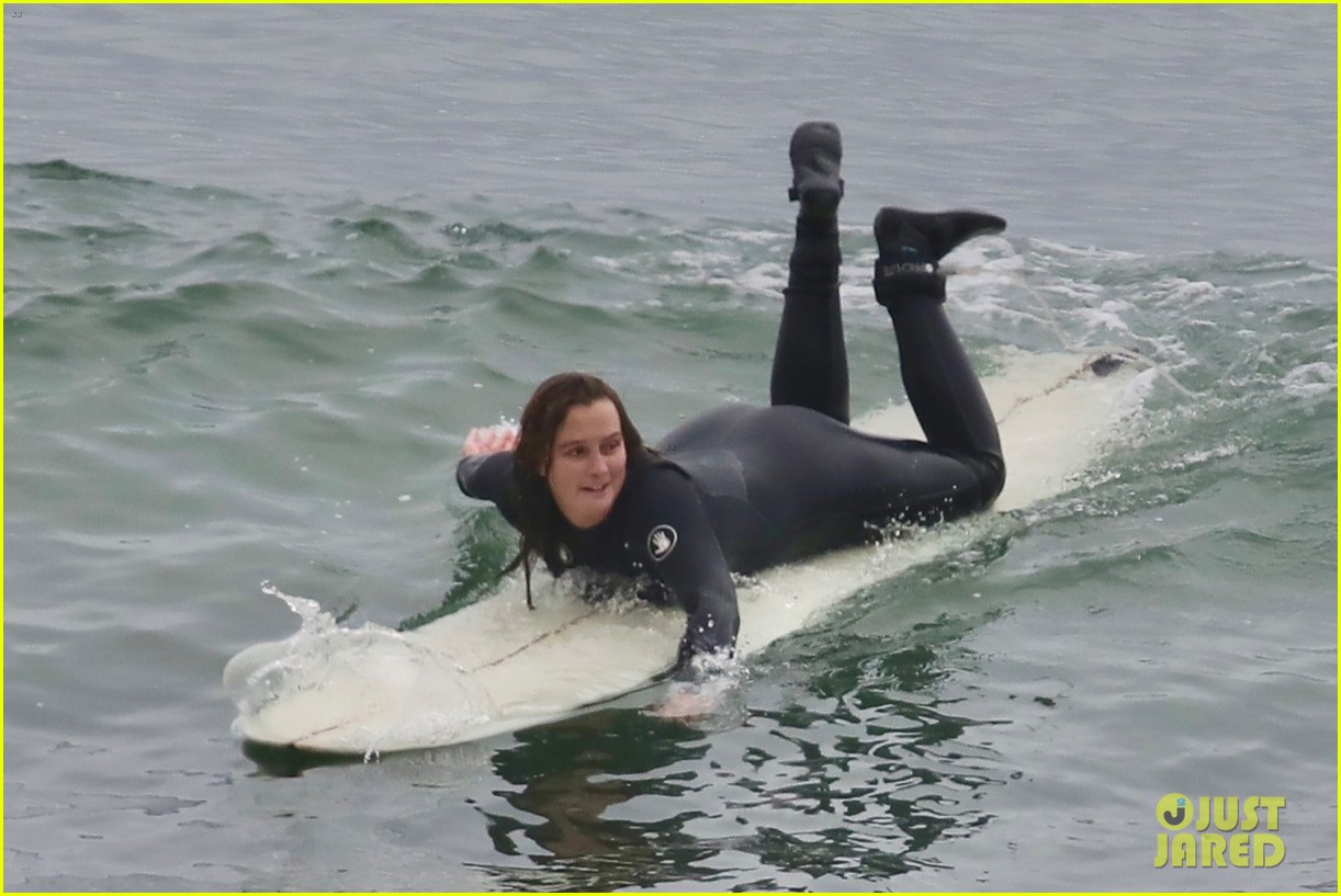 adam brody strips out of wetsuit surfing leighton meester 864520927