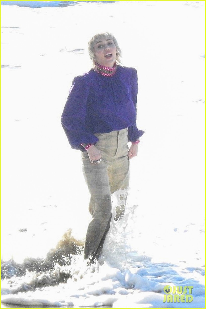 miley cyrus filming new music video at beach 264517700