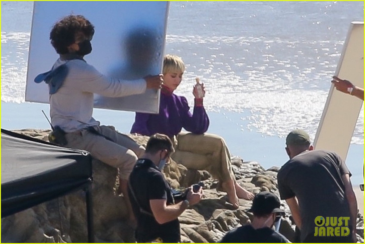 miley cyrus filming new music video at beach 654517739