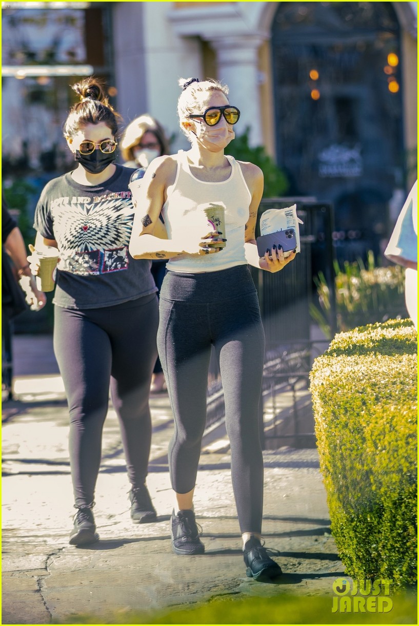 miley cyrus braless in see through tank top 364518940